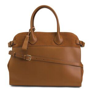 BOLDRINI Made In Italy Leather Square Satchel